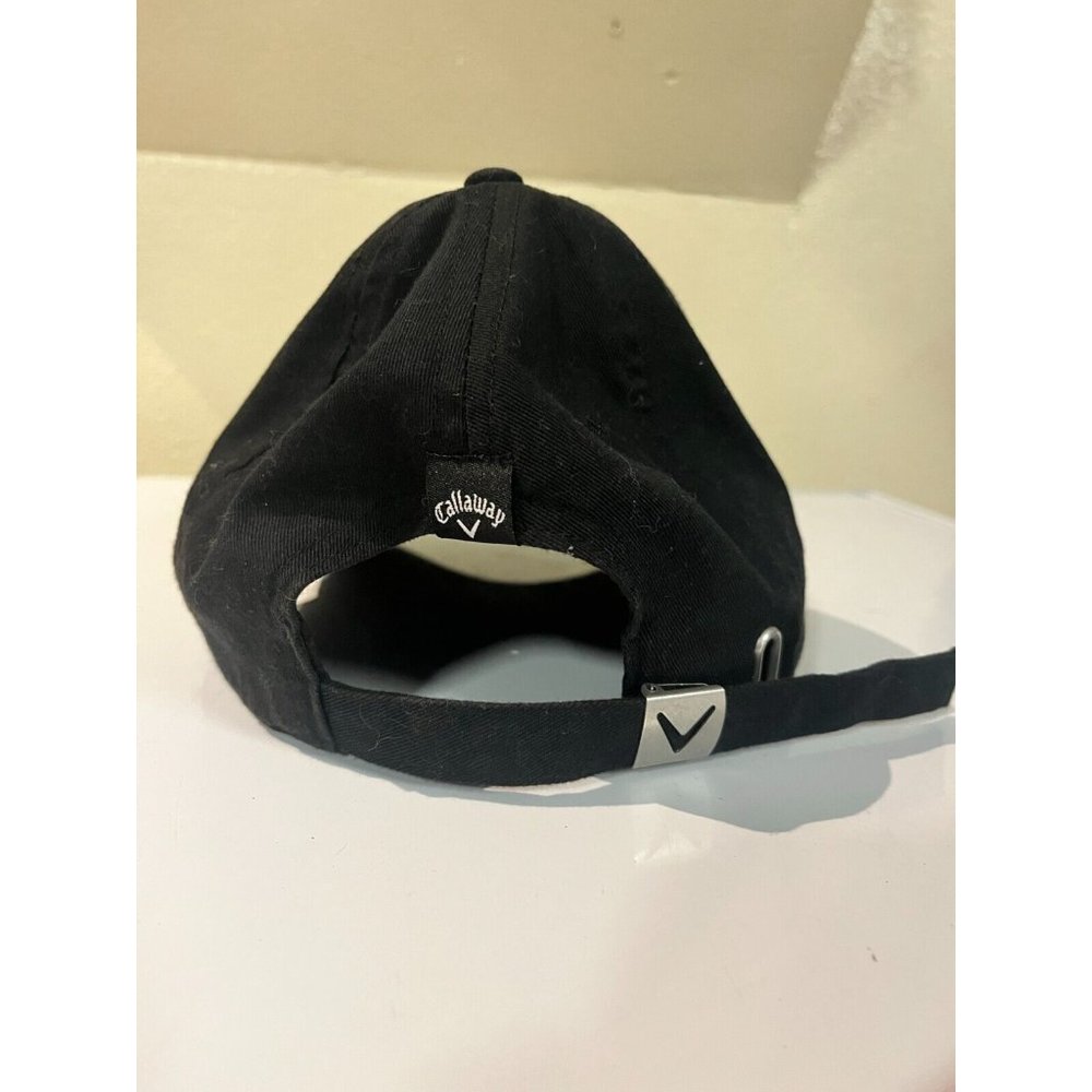 Callaway Mens Heritage Twill Hat Adjustable Golf Cap Black Amstel Light Logo - Picture 4 of 5